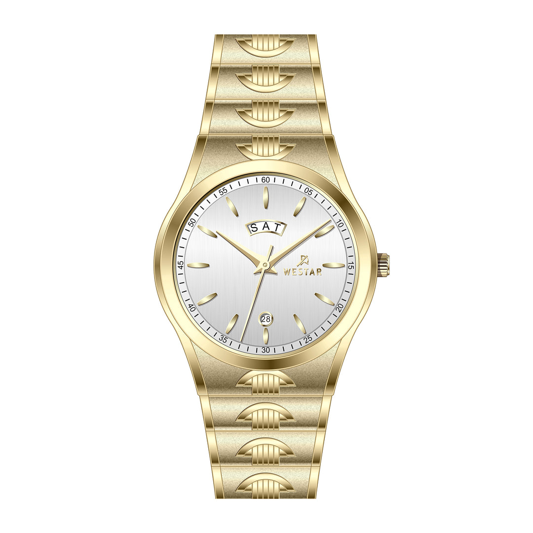 Westar Executive Gents White Dial Quartz Watch - EX7641GPN101