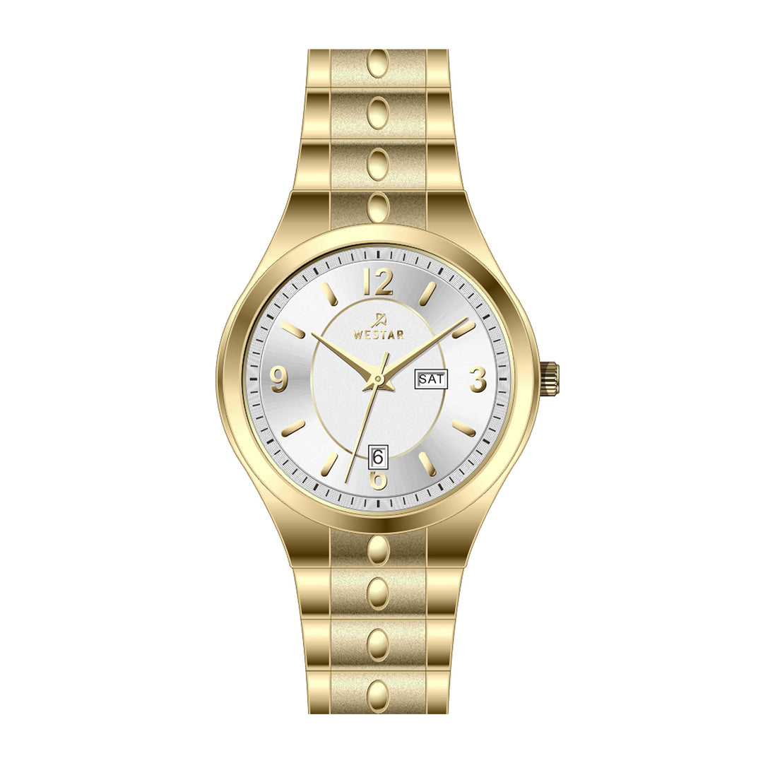Westar Executive Gents White Dial Quartz Watch - EX7643GPN101