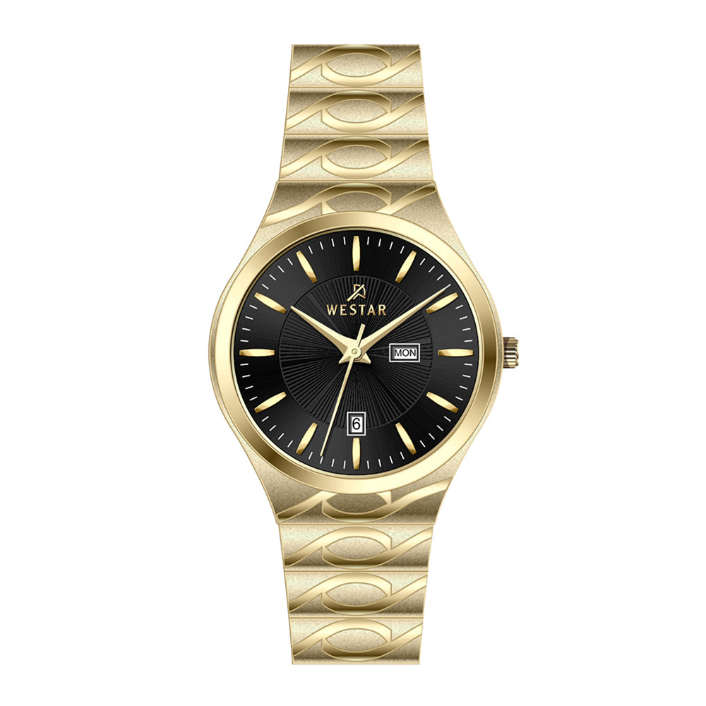 Westar Executive Gents Black Dial Quartz Watch - EX7644GPN103