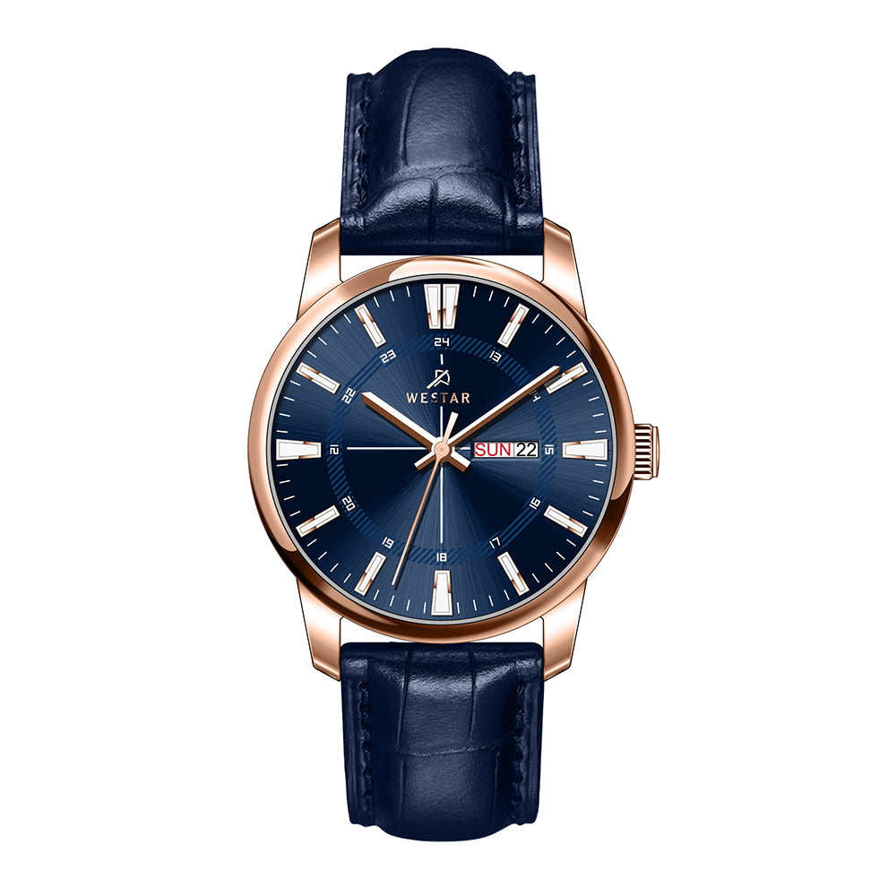 Westar Executive Gents Blue Dial Quartz Watch - EX7645PPN644
