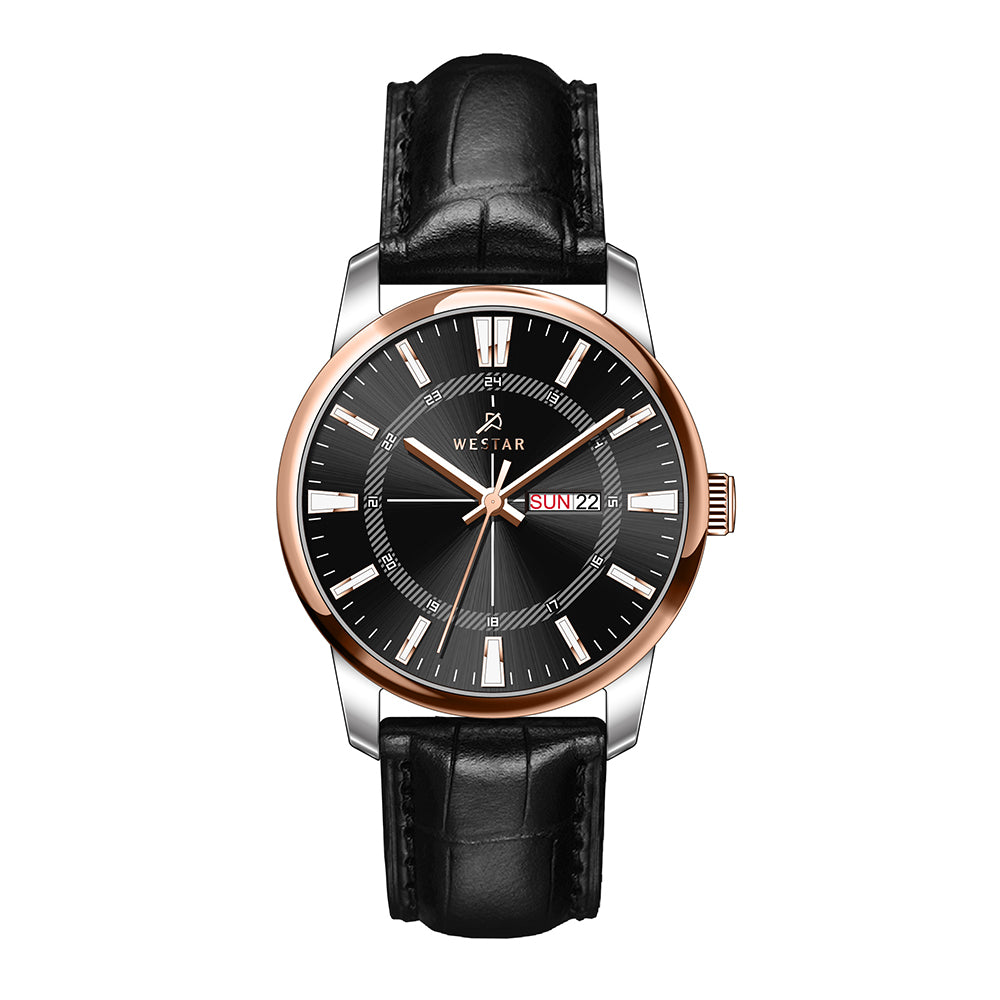 Westar Executive Gents Black Dial Quartz Watch - EX7645SPN603