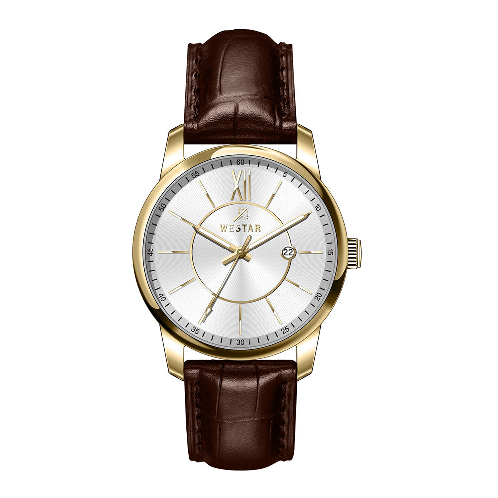 Westar Executive Gents Silver Dial Quartz Watch - EX7646GPN127