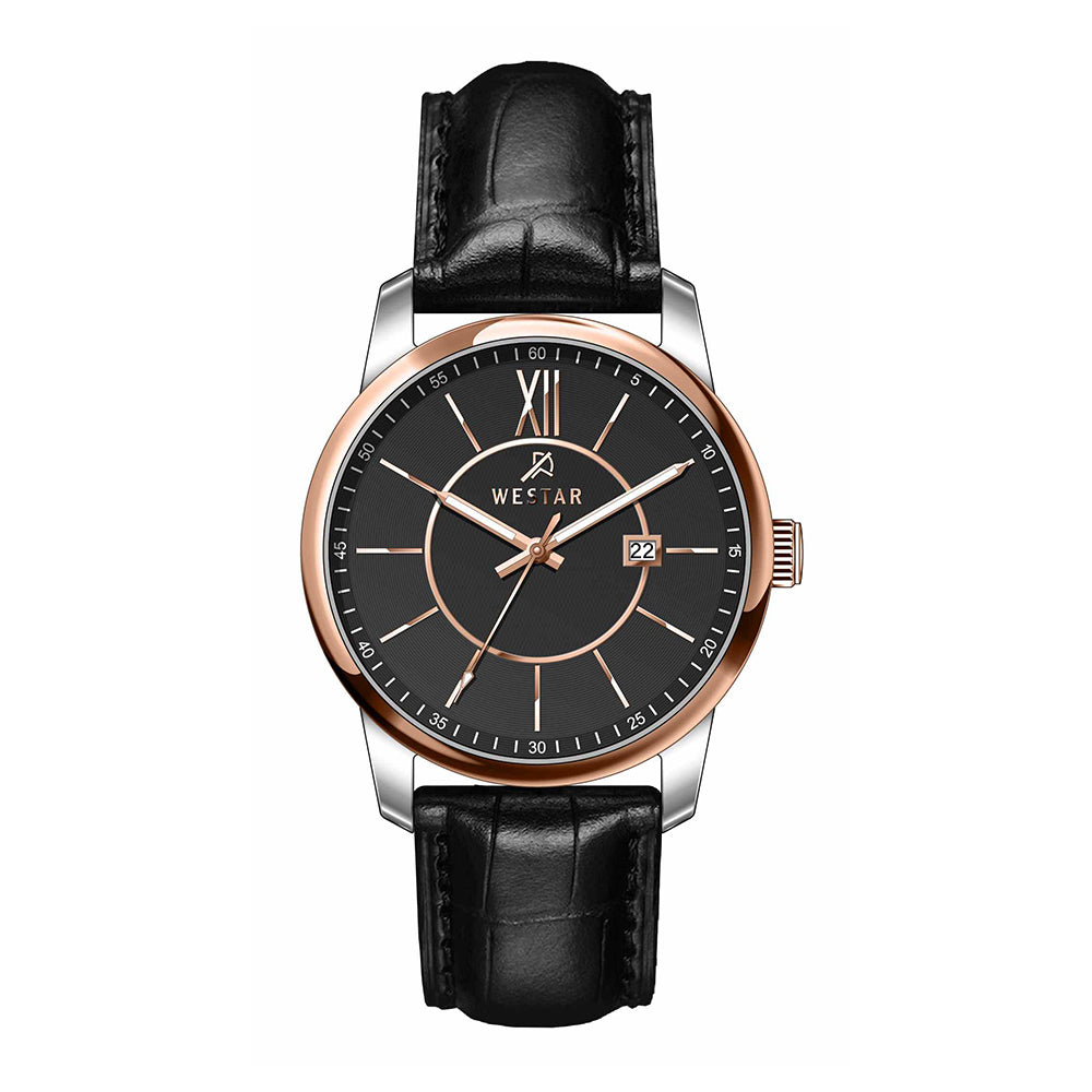 Westar Executive Gents Black Dial Quartz Watch - EX7646SPN603