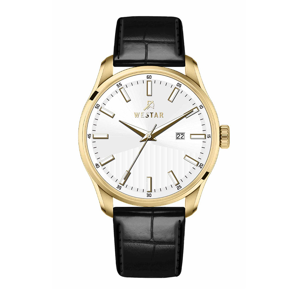 Westar Executive Gents White Dial Quartz Watch - EX7647GPN101
