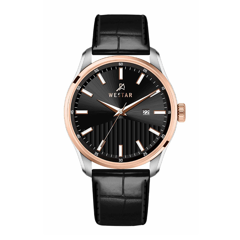 Westar Executive Gents Black Dial Quartz Watch - EX7647SPN603