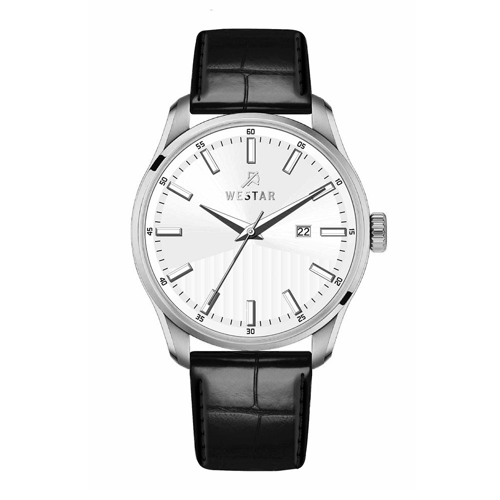 Westar Executive Gents White Dial Quartz Watch - EX7647STN101