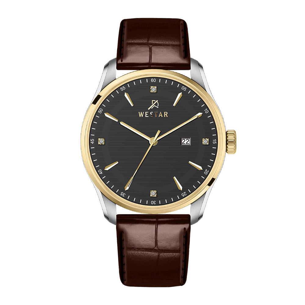 Westar Executive Gents Black Dial Quartz Watch - EX7648CBN123