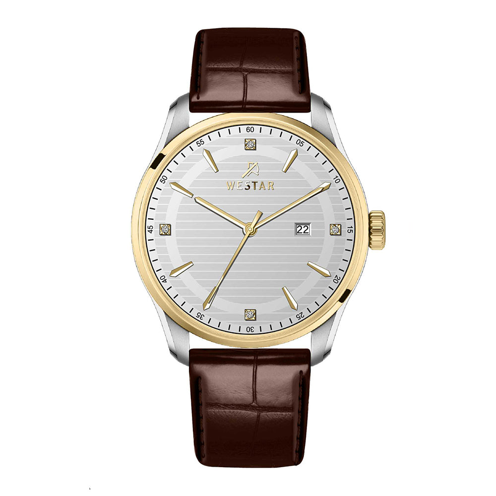 Westar Executive Gents Silver Dial Quartz Watch - EX7648CBN127