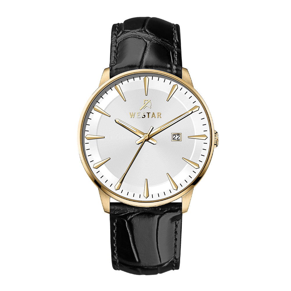 Westar Executive Gents White Dial Quartz Watch - EX7649GPN101