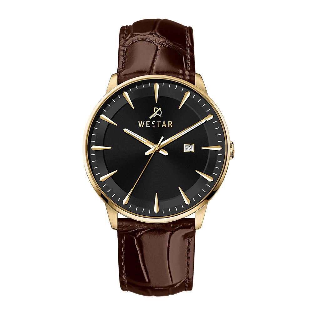 Westar Executive Gents Black Dial Quartz Watch - EX7649GPN123
