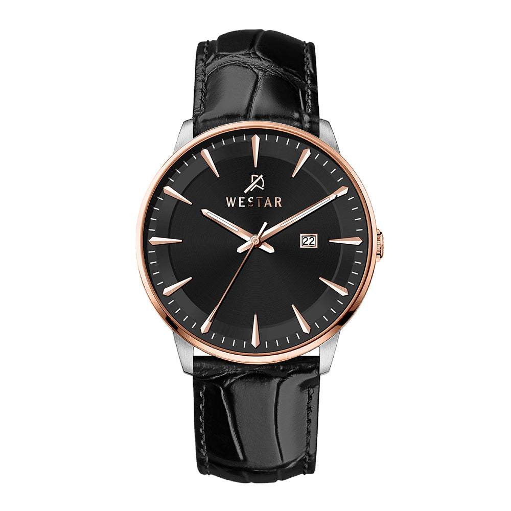 Westar Executive Gents Black Dial Quartz Watch - EX7649SPN603