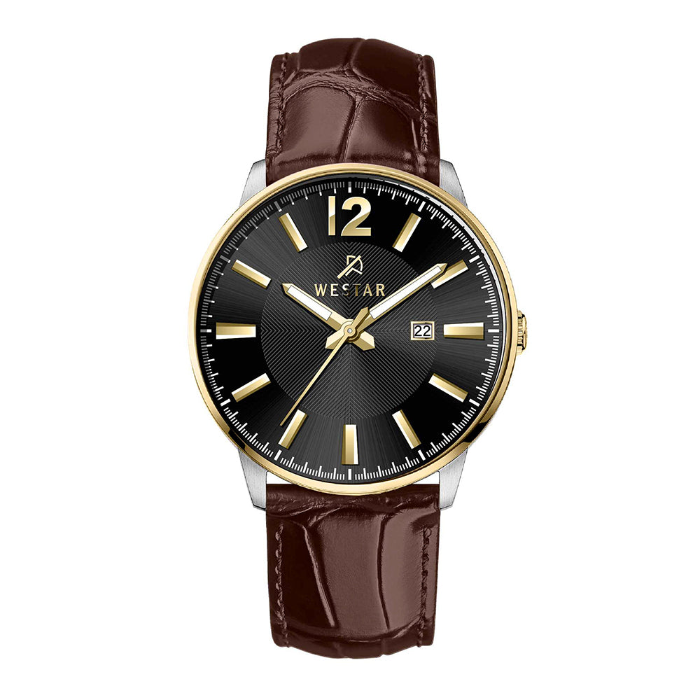 Westar Executive Gents Black Dial Quartz Watch - EX7650CBN123