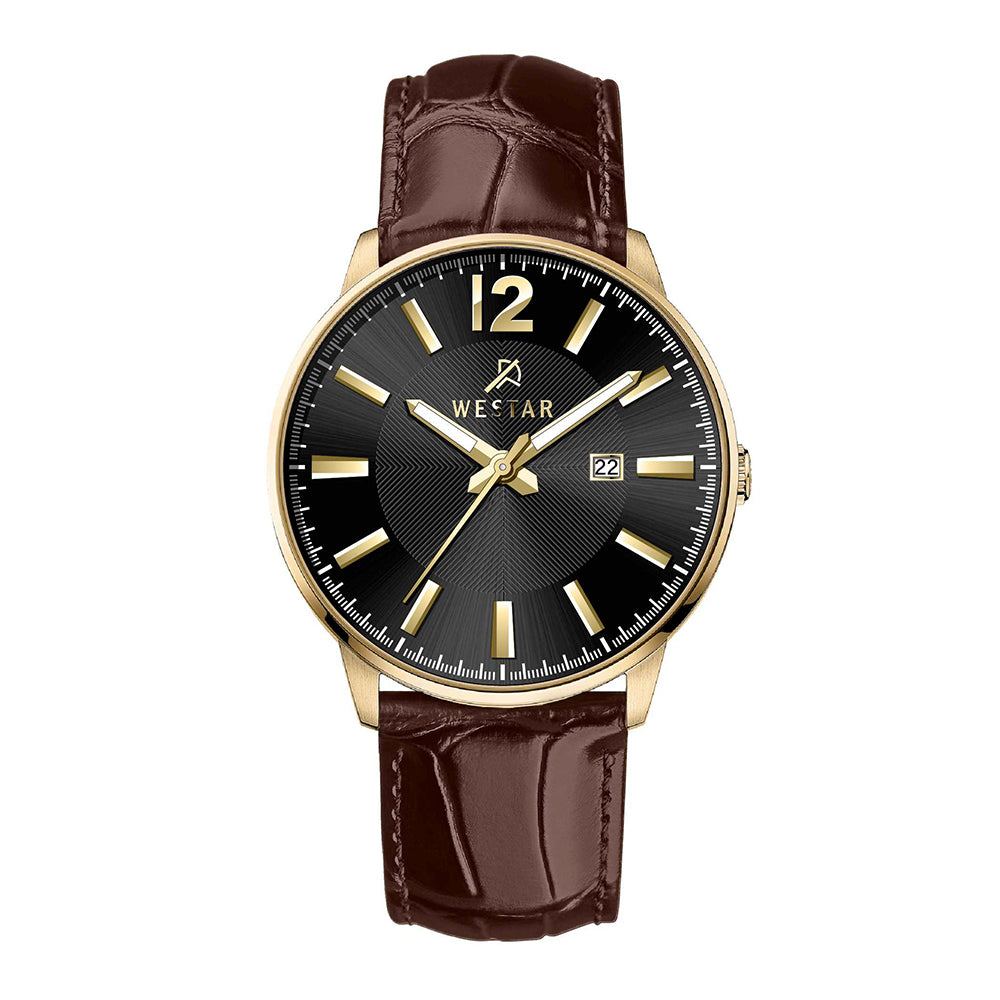 Westar Executive Gents Black Dial Quartz Watch - EX7650GPN123