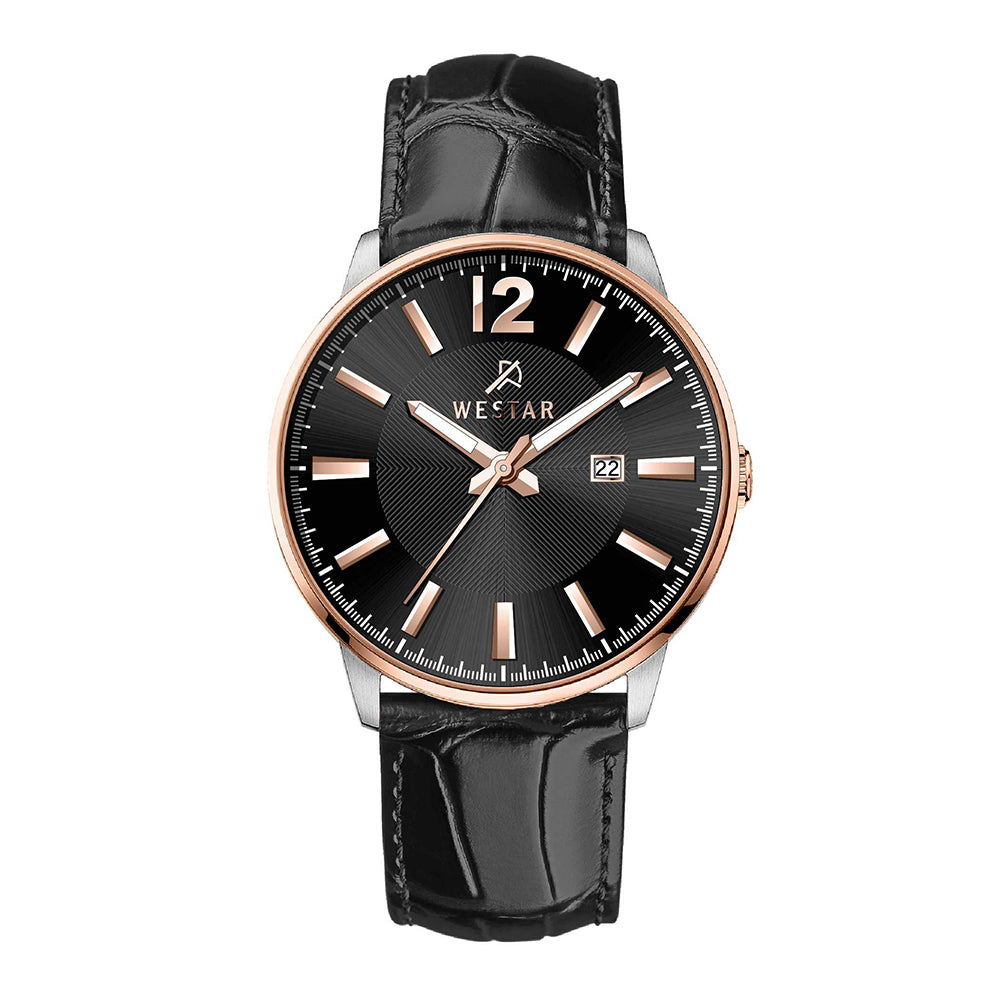 Westar Executive Gents Black Dial Quartz Watch - EX7650SPN603