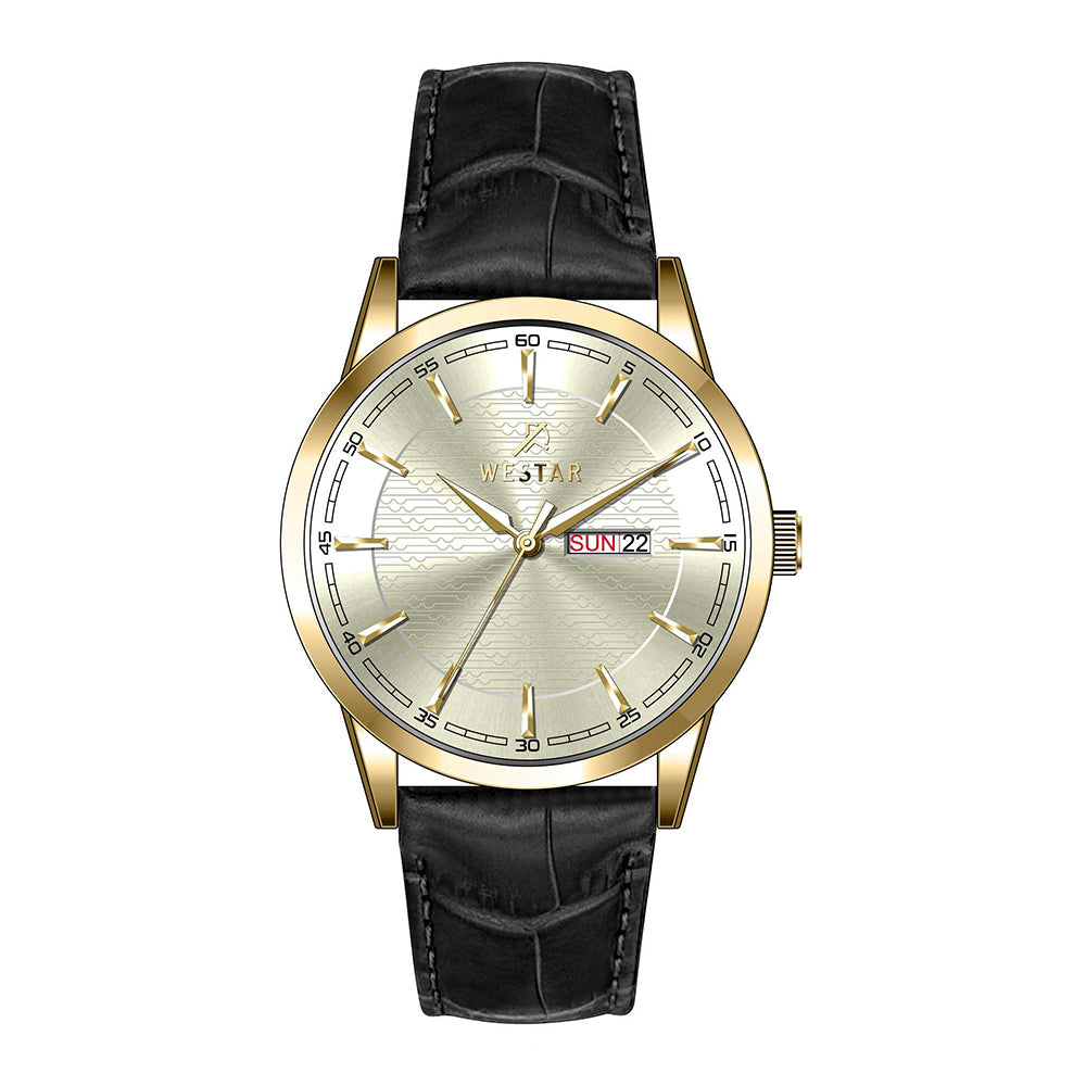 Westar Executive Gents Light Champagne Dial Quartz Watch - EX7653GPN102