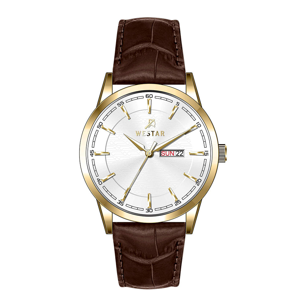 Westar Executive Gents White Dial Quartz Watch - EX7653GPN121