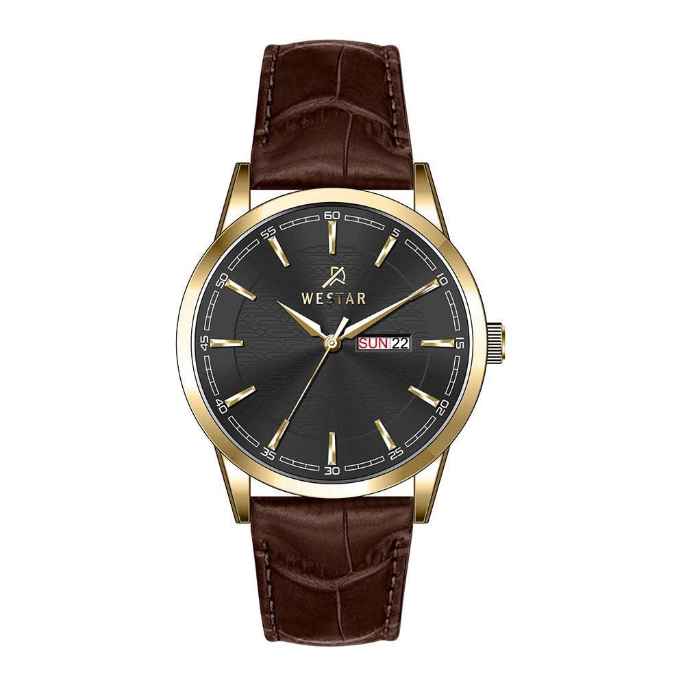 Westar Executive Gents Black Dial Quartz Watch - EX7653GPN123