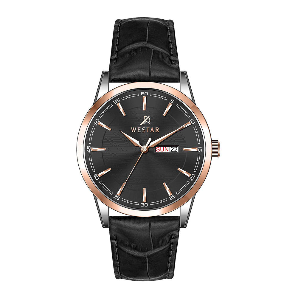 Westar Executive Gents Black Dial Quartz Watch - EX7653SPN603