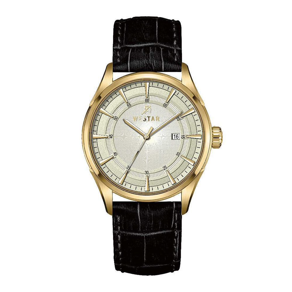 Westar Executive Gents Light Champagne Dial Quartz Watch - EX7655GPN102