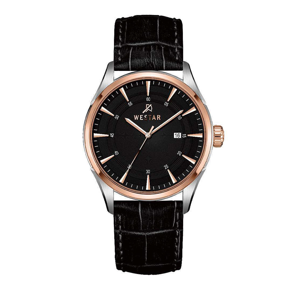 Westar Executive Gents Black Dial Quartz Watch - EX7655SPN603