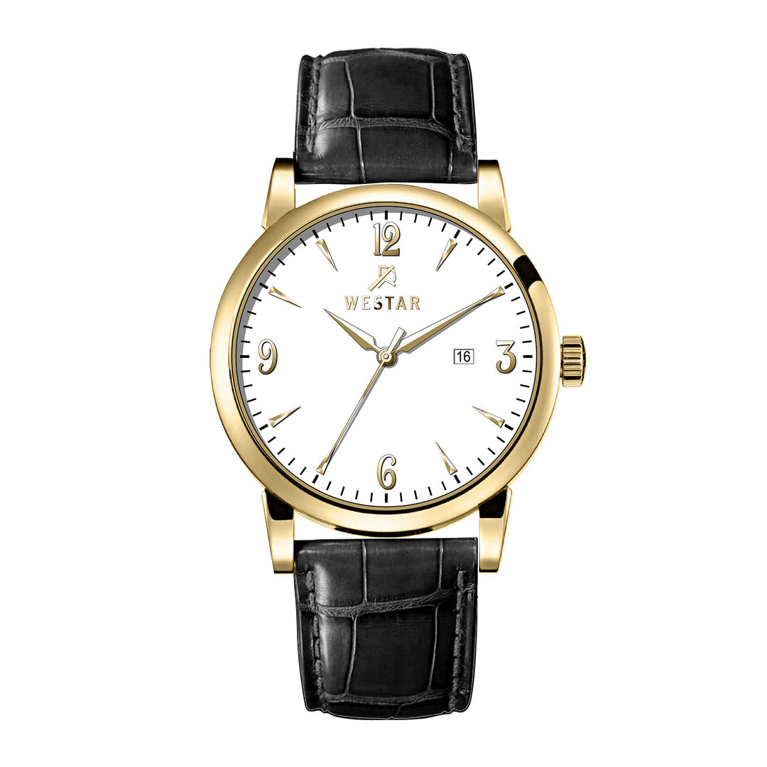 Westar Executive Gents White Dial Quartz Watch - EX7657GPN101
