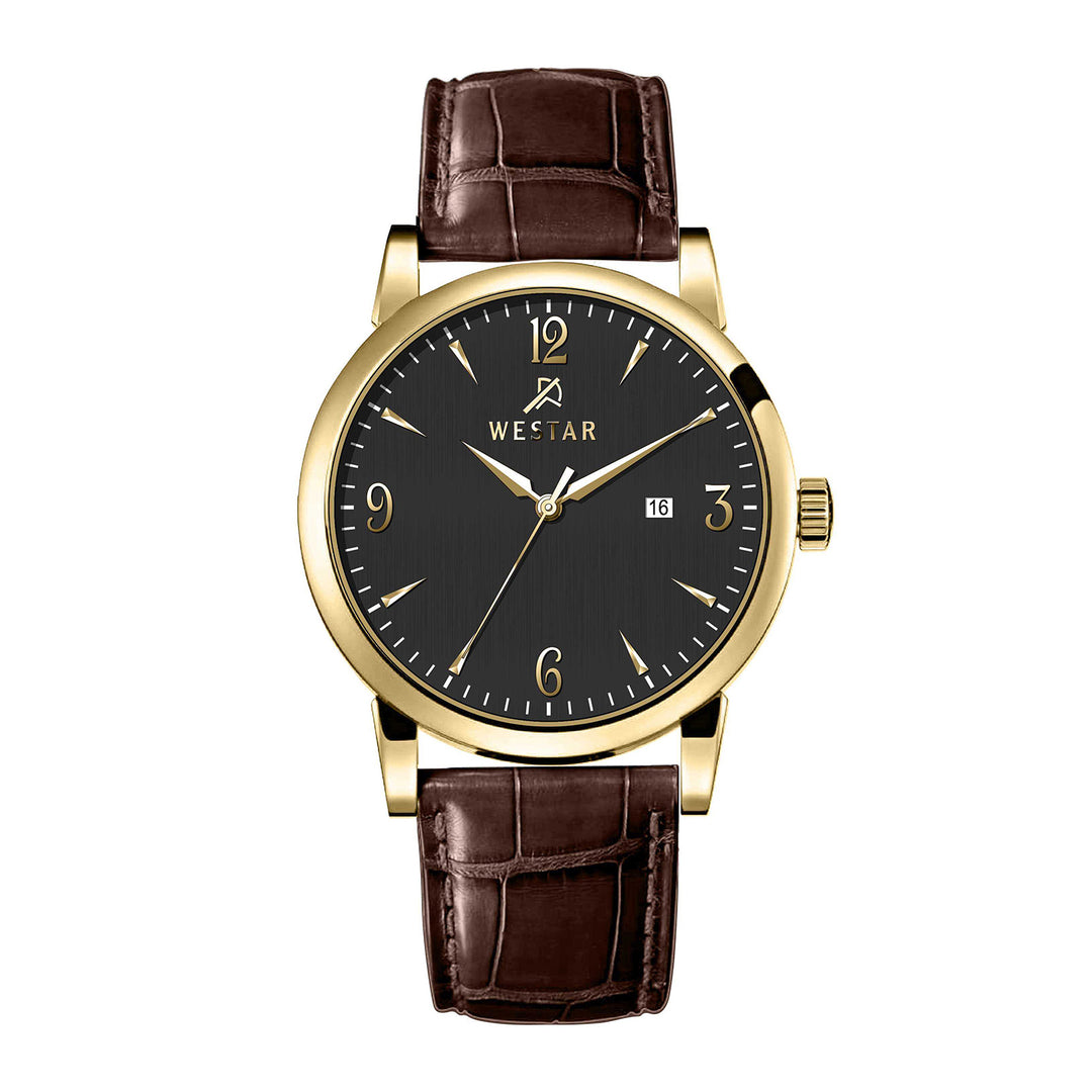 Westar Executive Gents Black Dial Quartz Watch - EX7657GPN123