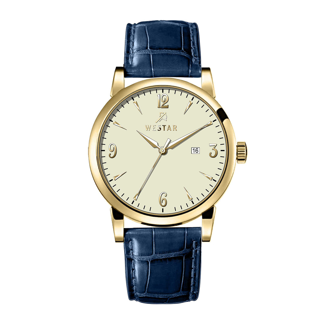 Westar Executive Gents Light Champagne Dial Quartz Watch - EX7657GPN142