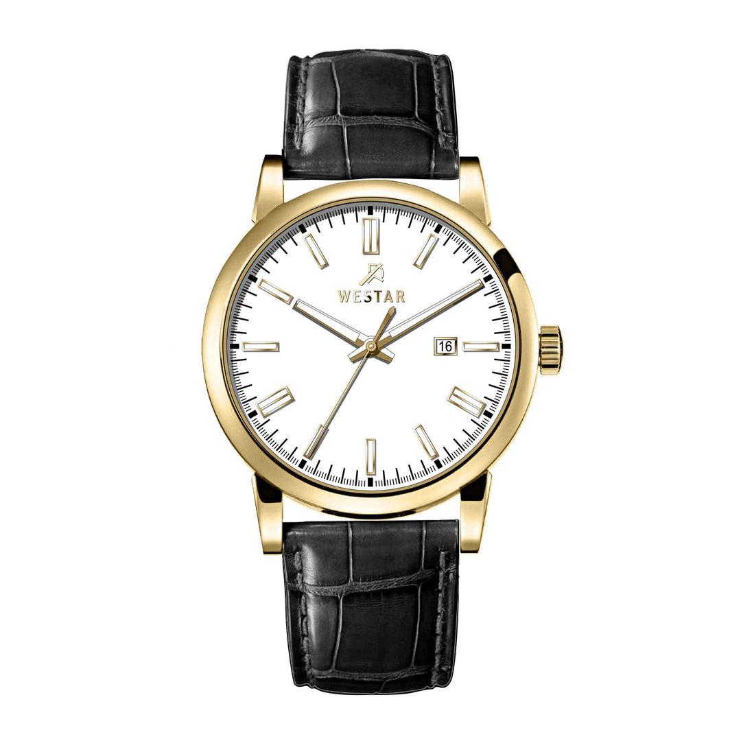 Westar Executive Gents White Dial Quartz Watch - EX7658GPN101