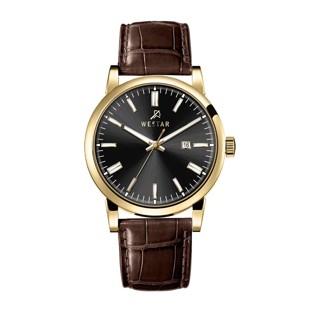 Westar Executive Gents Black Dial Quartz Watch - EX7658GPN123
