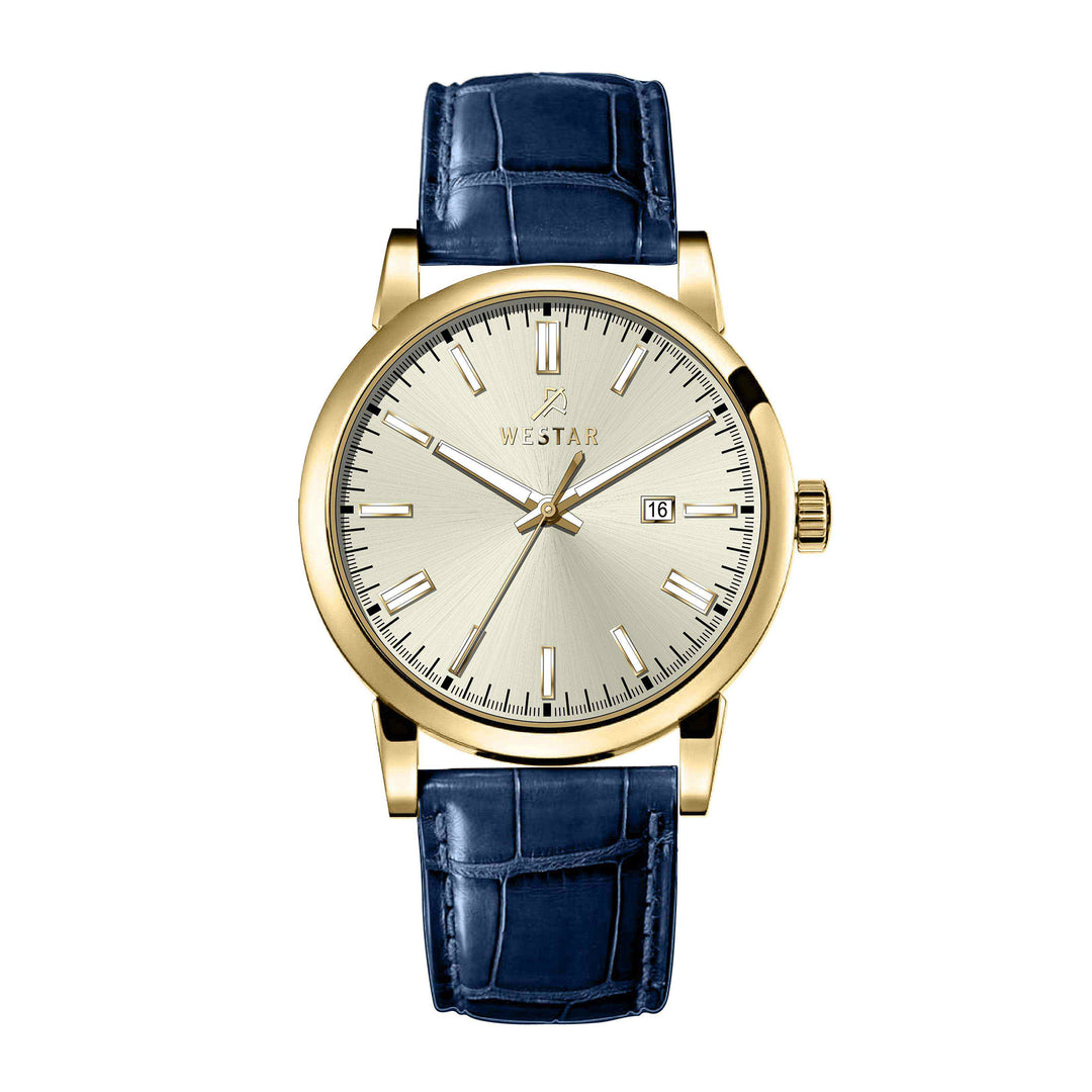 Westar Executive Gents Light Champagne Dial Quartz Watch - EX7658GPN142