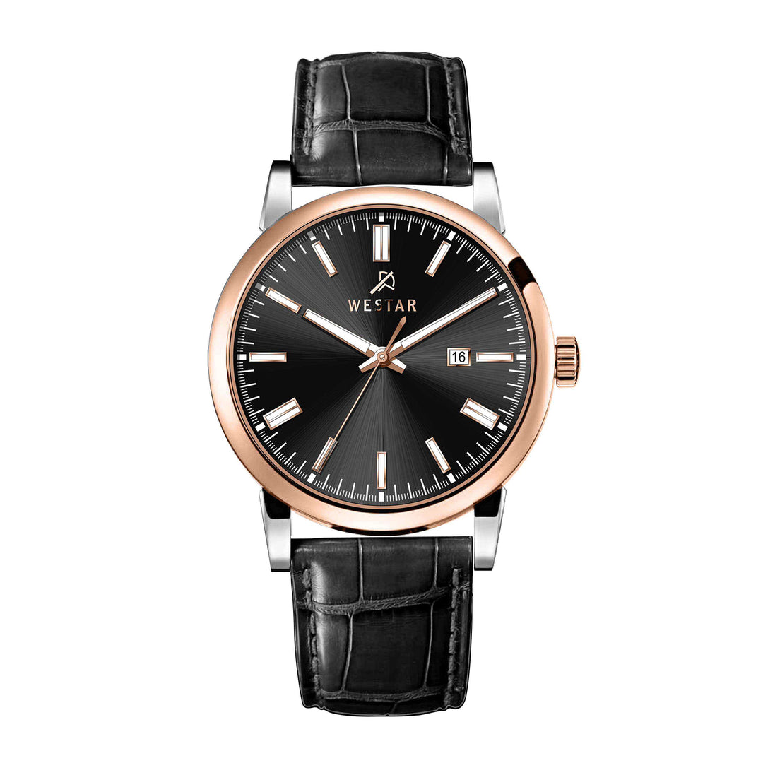 Westar Executive Gents Black Dial Quartz Watch - EX7658SPN603