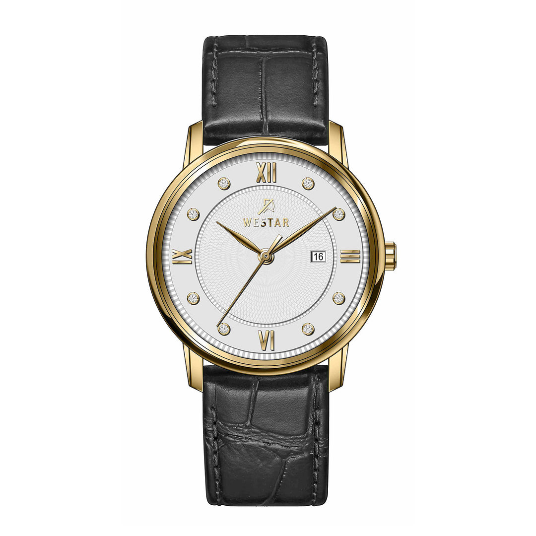 Westar Executive Gents White Dial Quartz Watch - EX7660GPN101