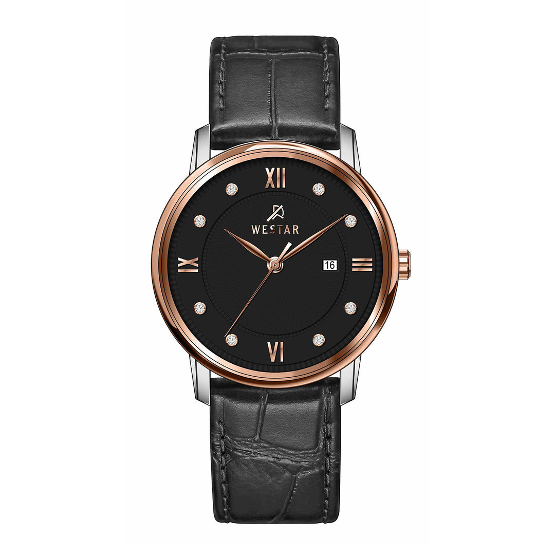 Westar Executive Gents Black Dial Quartz Watch - EX7660SPN603