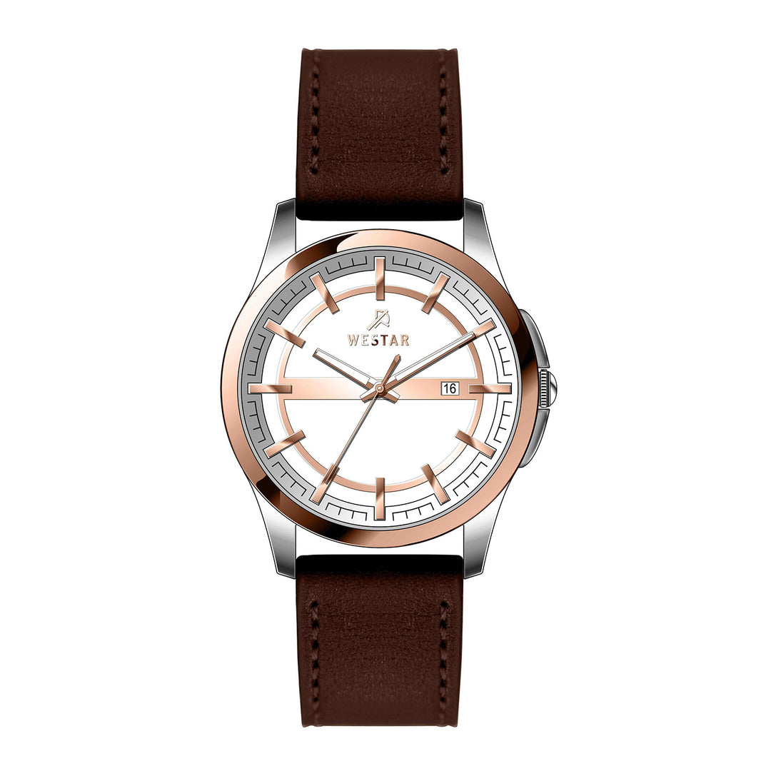 Westar Executive Gents White Dial Quartz Watch - EX7663SPN621