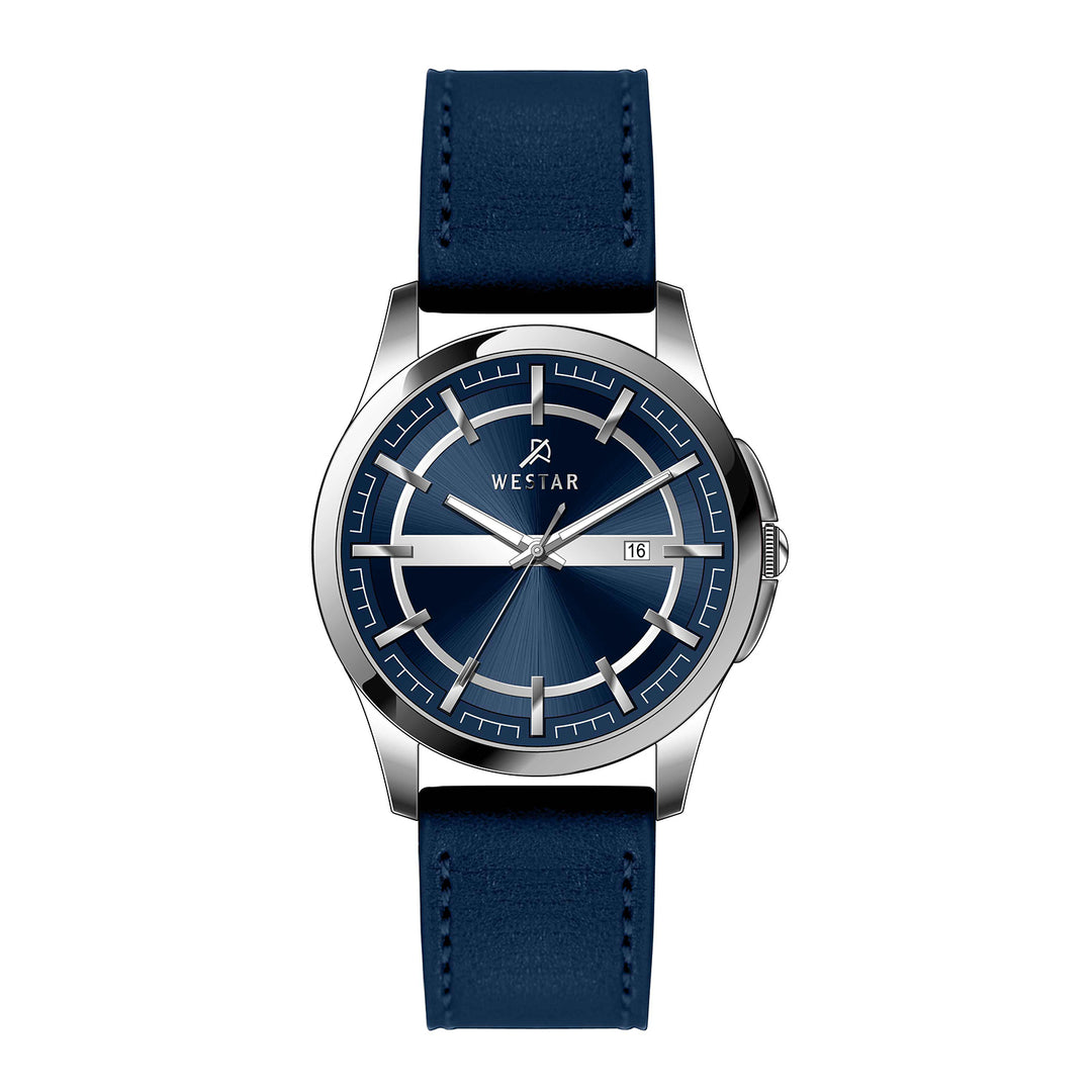 Westar Executive Gents Blue Dial Quartz Watch - EX7663STN144