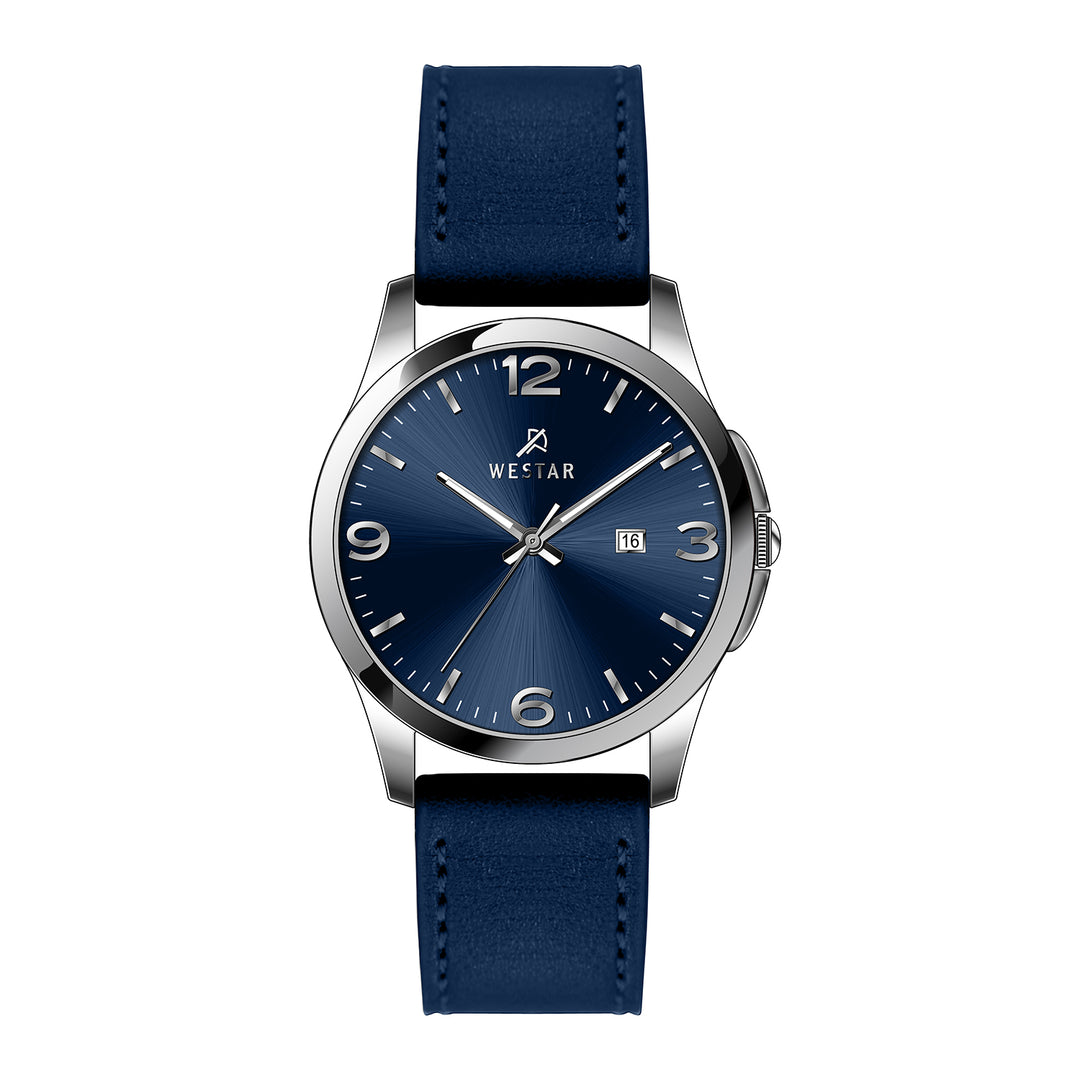 Westar Executive Gents Blue Dial Quartz Watch - EX7664STN144
