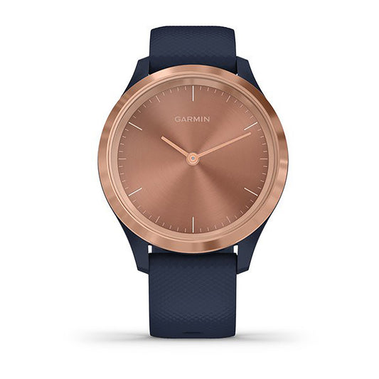 Garmin Vivomove 3S Silicone Navy Blue Strap Full Color Display Dial Watch