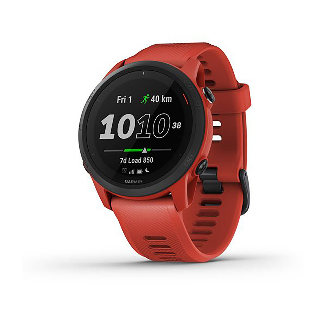 Garmin Forerunner 745 Silicone Red Strap Full Color Display Dial Watch - 010-02445-12