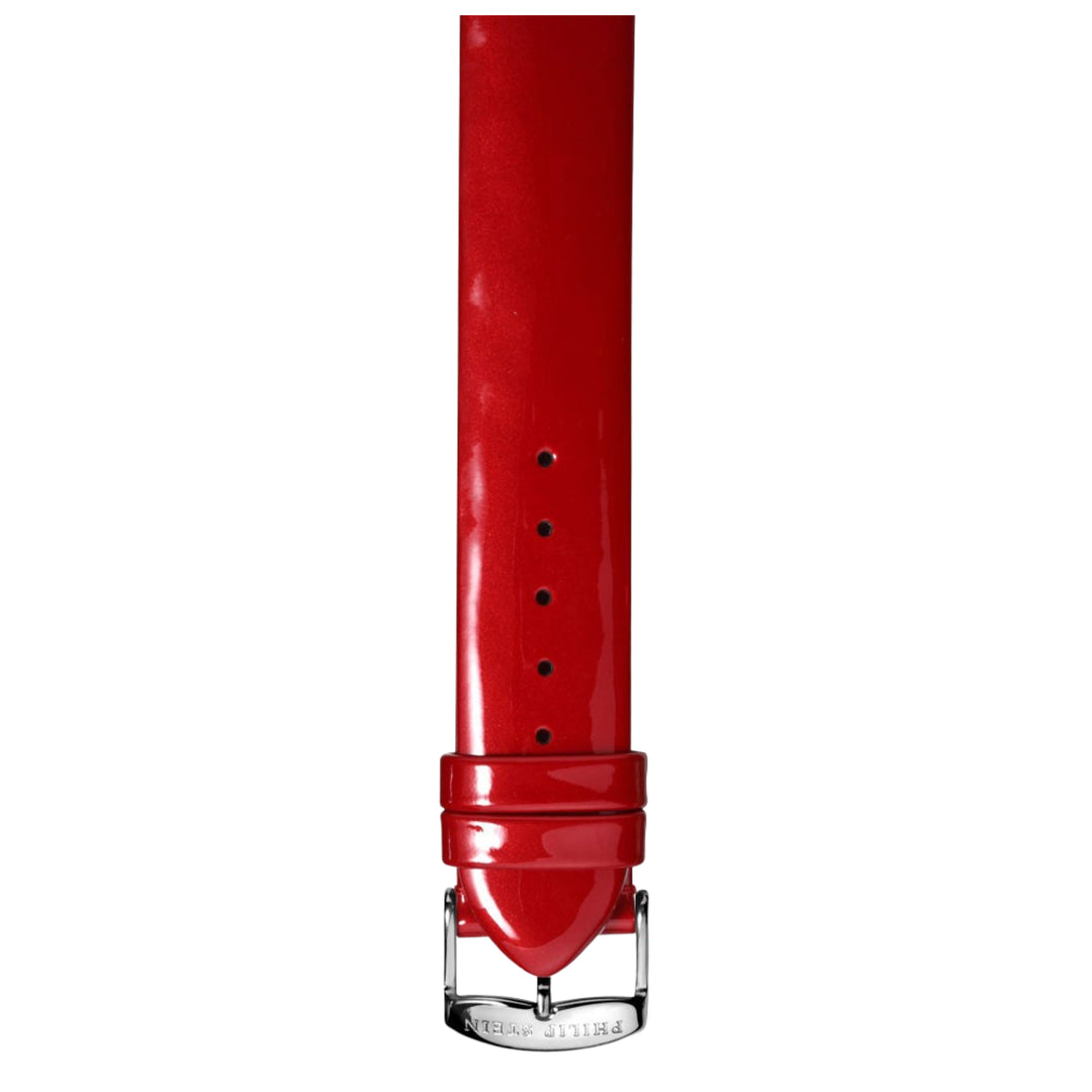 PHILIP STEIN Signature Red Patent Leather Strap Size 1