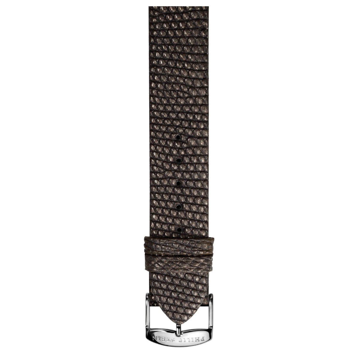 Philip Stein Signature Metallic Brown Lizard Strap Size 1