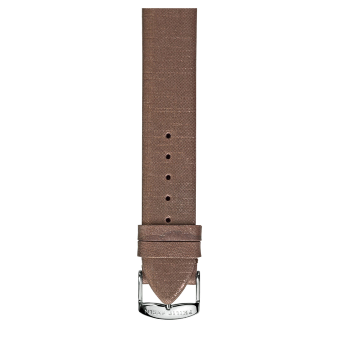 PHILIP STEIN Signature Metallic Brown Calf Strap Size 2