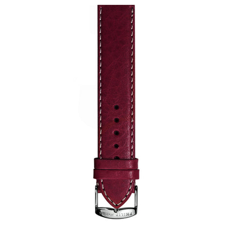 PHILIP STEIN Signature Burgundy Stitched Calf Strap Size 2