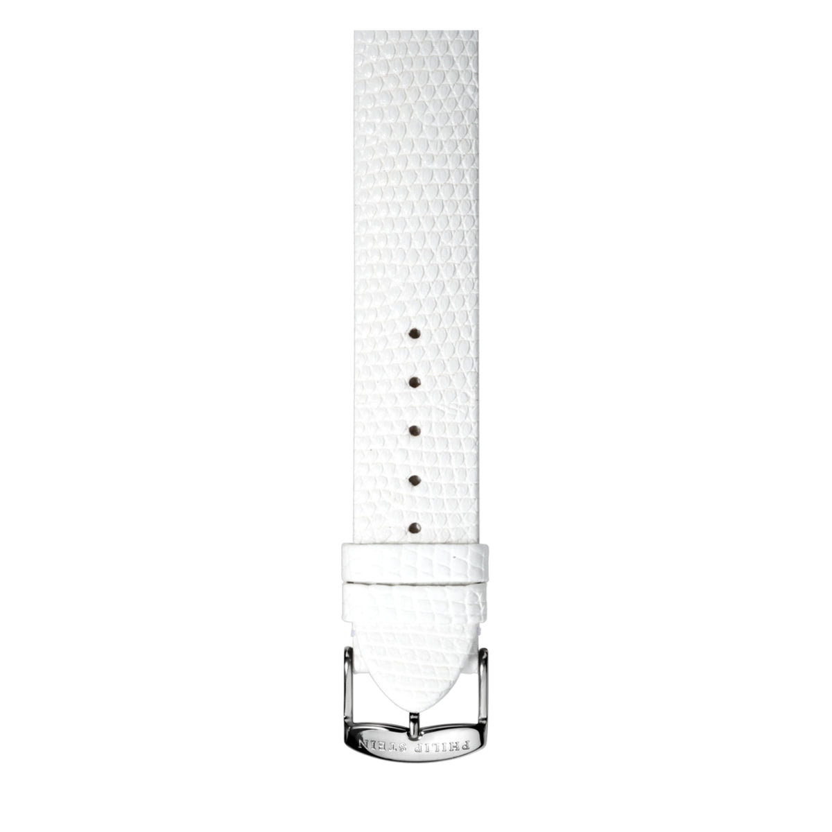 Philip Stein Signature White Calf Lizard-print Strap Size 1