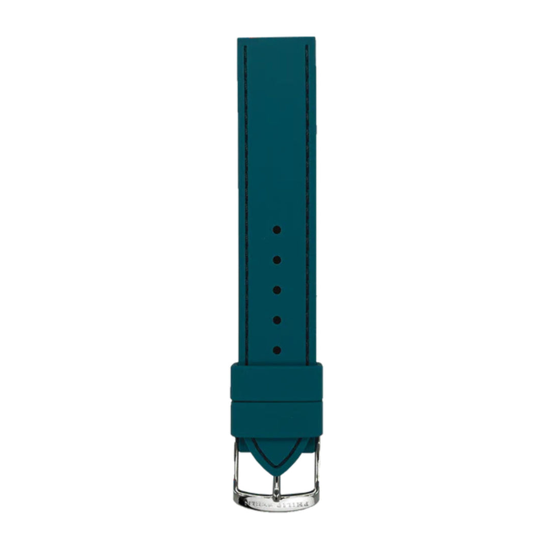 PHILIP STEIN Signature Teal Silicone Strap Size 2