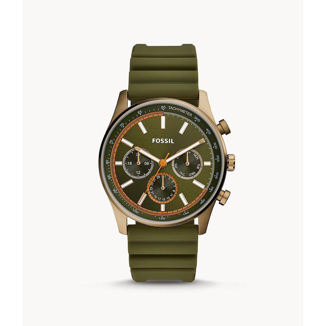 Fossil Analog Men's Watch Stainless Steel Plastic Strap - BQ2446