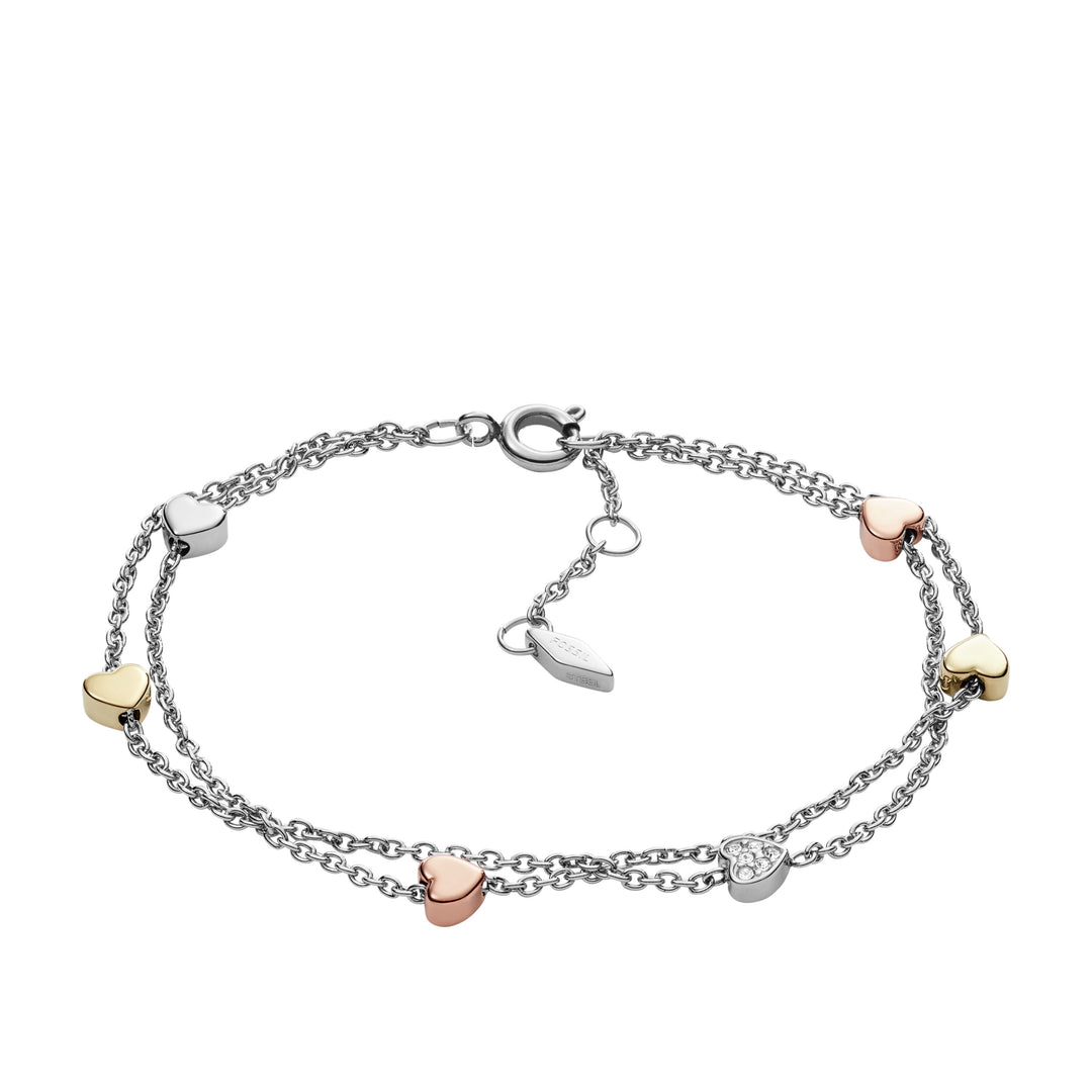 Fossil Vintage Motifs Stainless Steel Bracelet - JF02854998