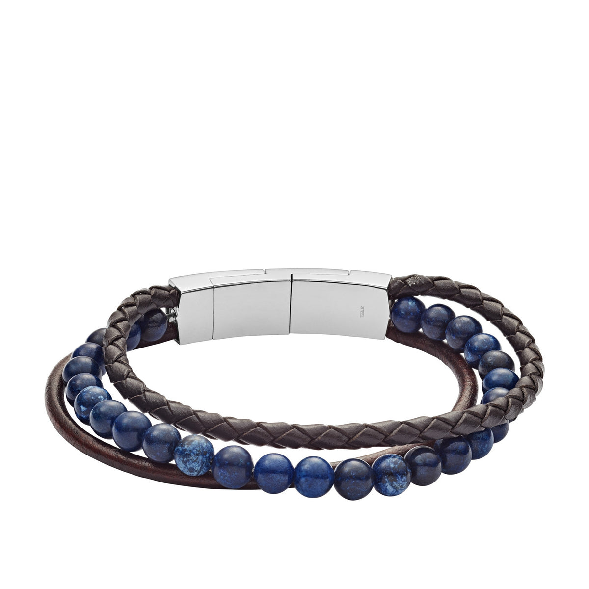 Fossil Vintage Casual Leather Bracelet - JF02885040