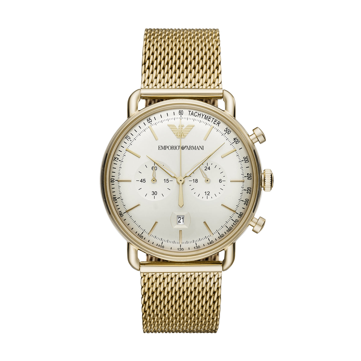 Emporio Armani Men's Aviator Fashion Quartz Watch