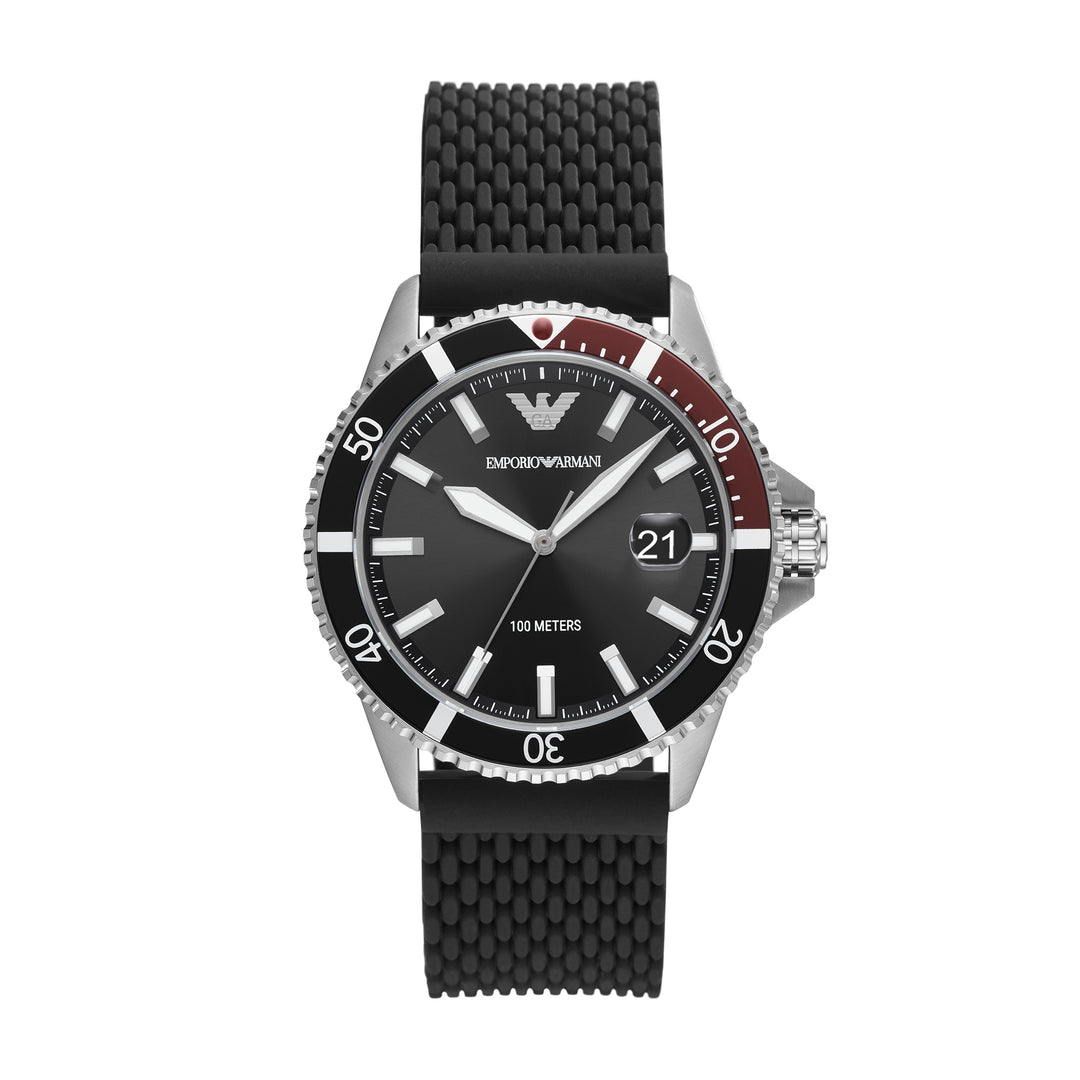 ANLG WATCH SS PLASTIC BAND