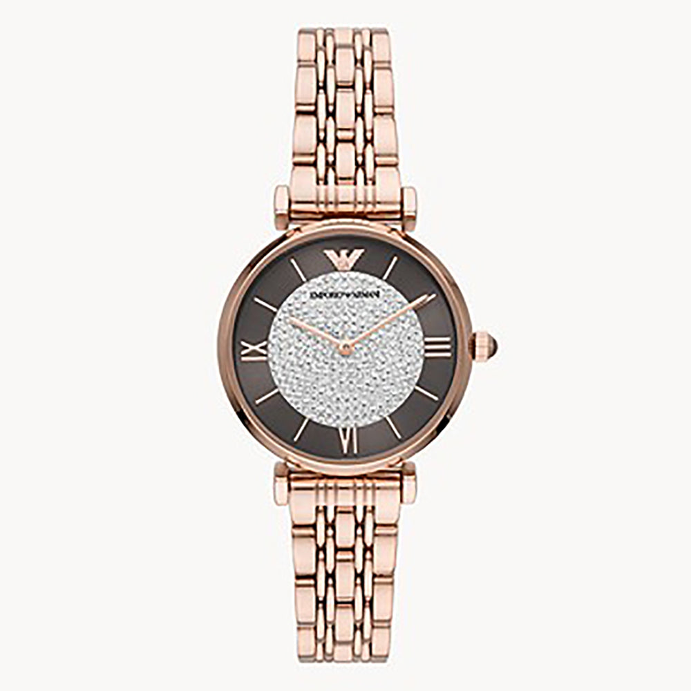 EMPORIO ARMANI ANALOG WATCH 0 JWL GP METAL BRCLT